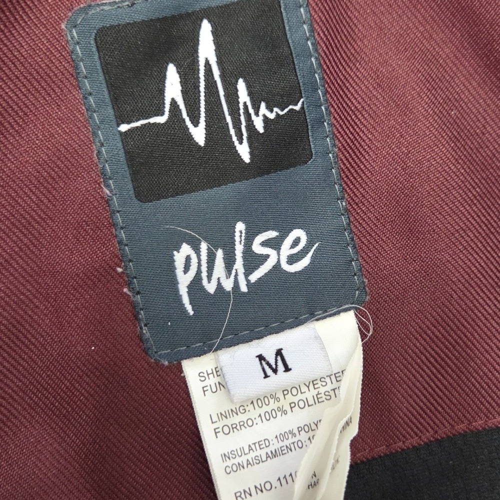 Pulse Burgundy Snowboarding Skiing Snow Jacket Hooded‎ Womens size M - Picture 8 of 13